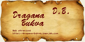 Dragana Bukva vizit kartica